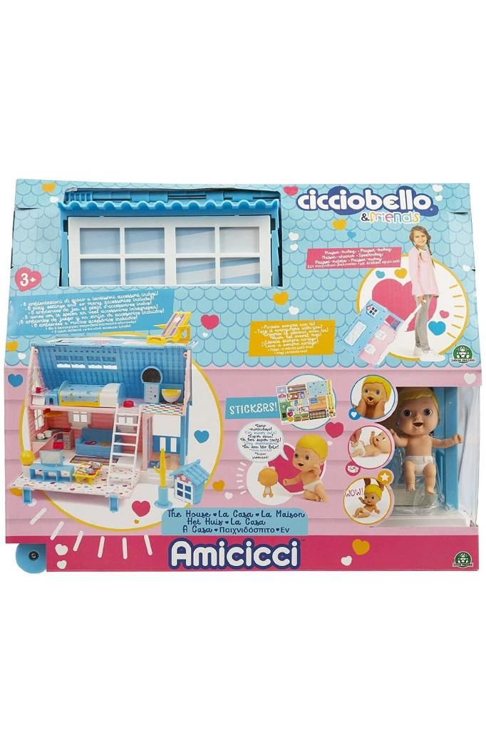 Cicciobello Renkli Amiccici 2 Katlı Ev Oyun Seti Figürlü 43 Cm 3+ Cc012000