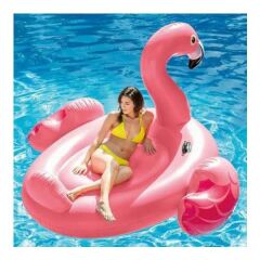 İntex Dev Pembe Flamingo Binici Havuz Deniz Yatağı- Tutmaçlı Ada (218x211x136Cm)-56288