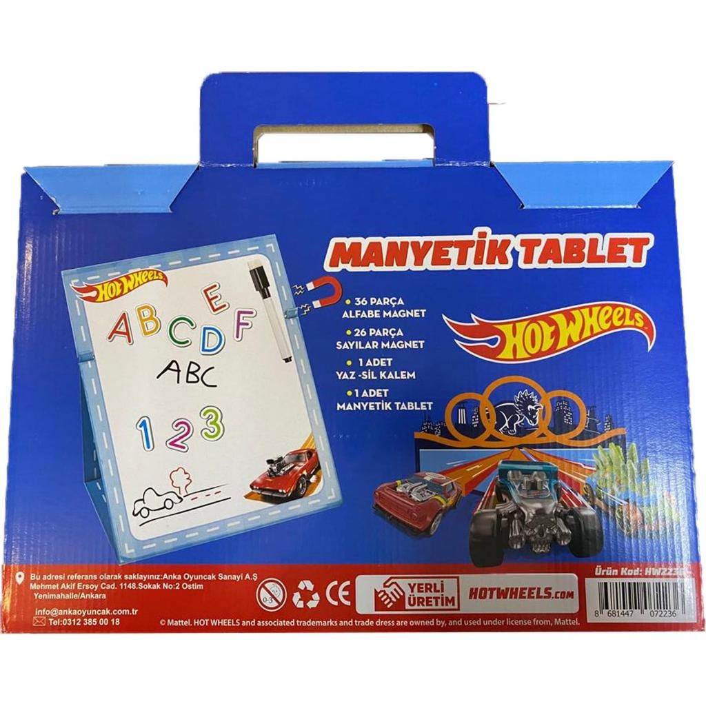 Hotwheels Alfabe Sayı Manyetik Magnet Seti 62 Parça