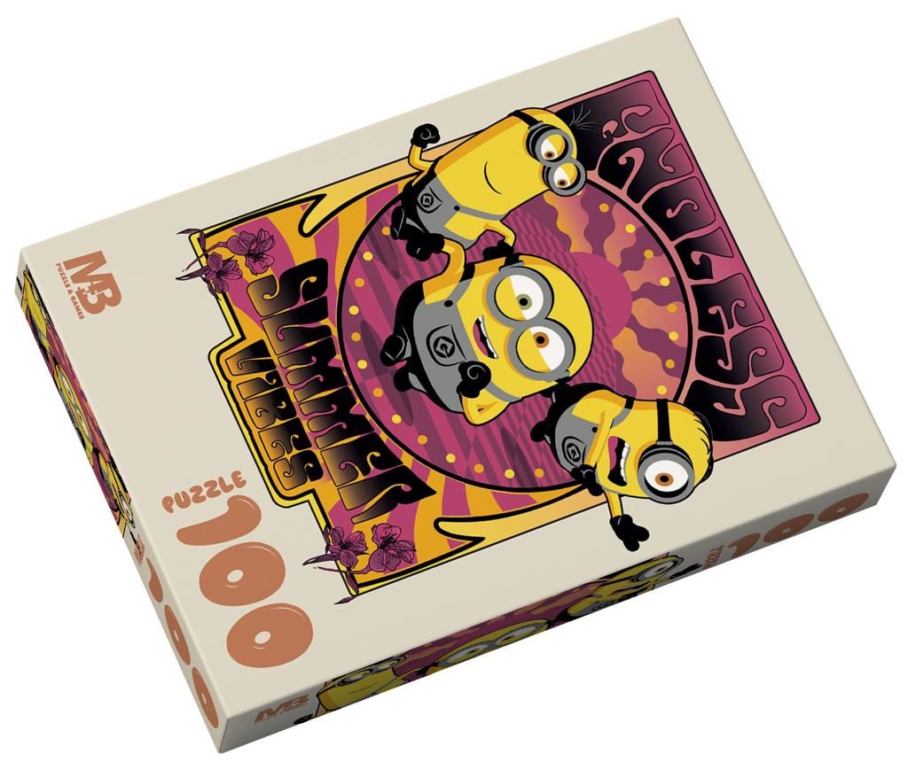 Mabbels Lisanslı Minions Endless Summer Vibes Puzzle 100 Parça