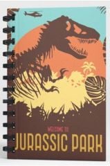 Mabbels Lisanslı Jurassic Park Wellcome To Spiralli Defter Kahverengi