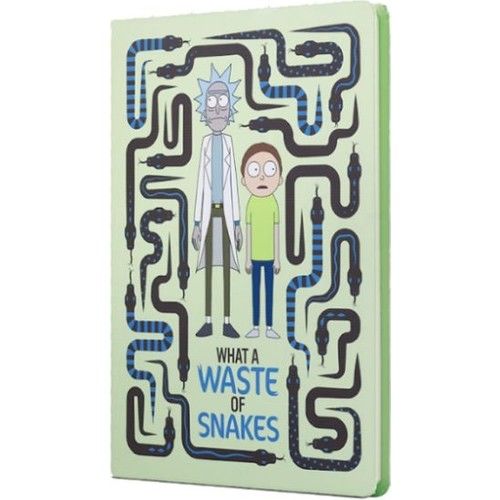 Mabbels Rick And Morty Sert Kapak Butik Defter Yılan Krem