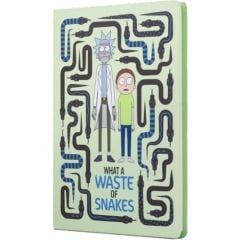 Mabbels Rick And Morty Sert Kapak Butik Defter Yılan Krem