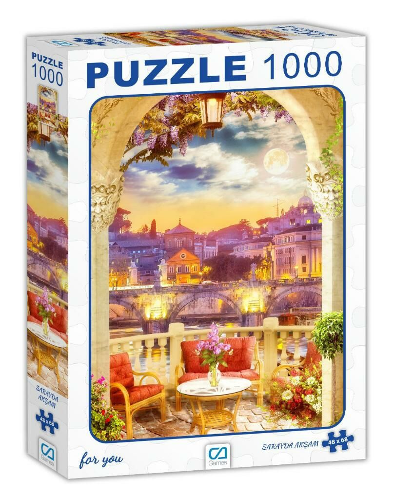 SARAYDA AKŞAM 1000 PARÇA PUZZLE