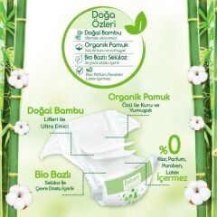 Bebem Natural Bebek Bezi 1 Beden Yenidoğan 40 Adet