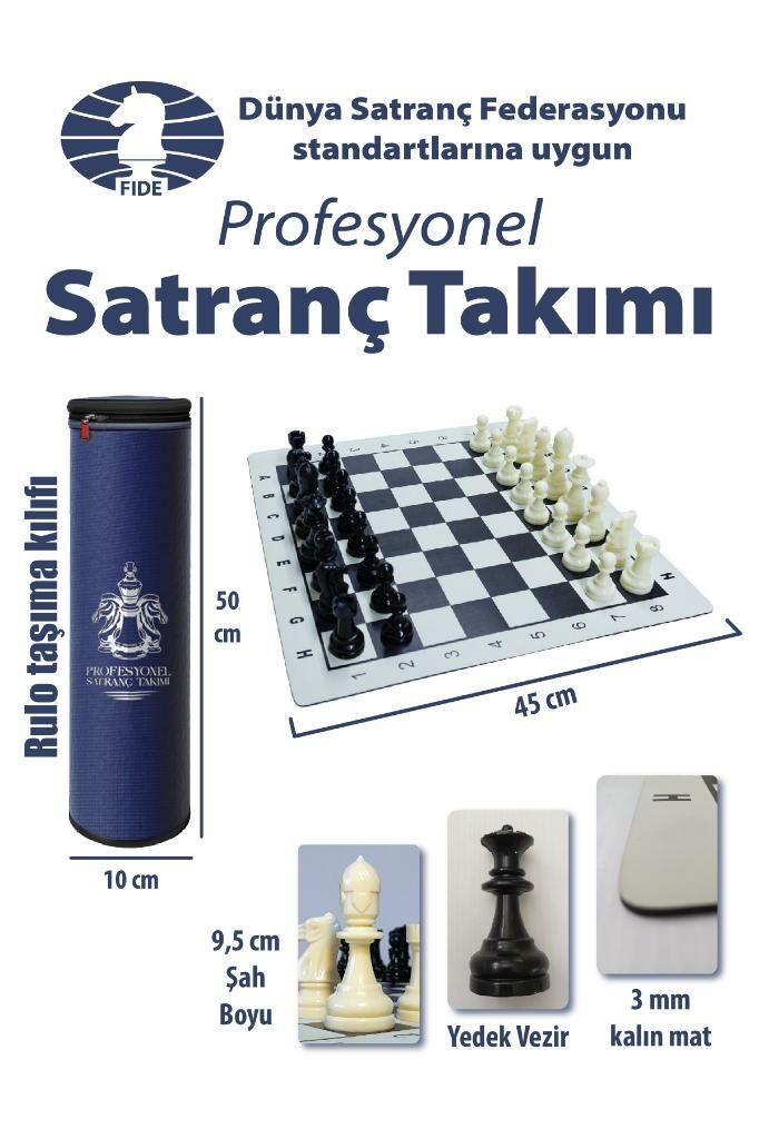 Profesyonel Satranç Takımı (Yedek Vezirli)