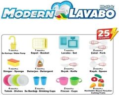 Modern Lavabo Su Çeşme Oyuncak Gezegen Oyuncak Mavi