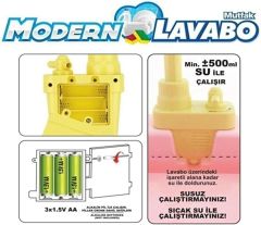 Modern Lavabo Su Çeşme Oyuncak Gezegen Oyuncak Mavi