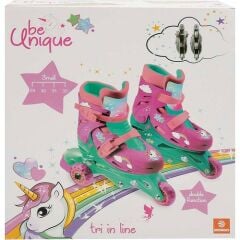 Sunman Unicorn Desenli Inline 3 Tekerlekli Paten