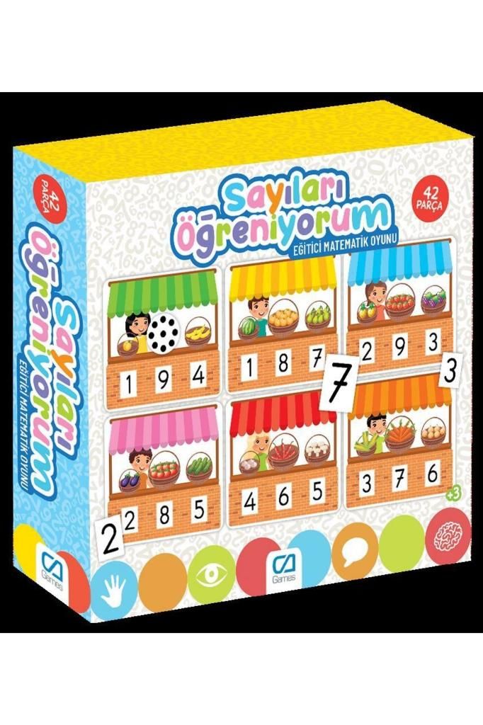Eğitici Ve Öğretici Oyunlar Sayıları Öğreniyorum 42 Parça Matematik Oyunu