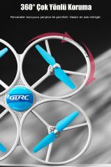 Uzaktan Kumandalı Sarı LED Işıklı Başlangıç Seviye Drone Quadcopter Kamerasız Havada Sabit Kalma Özelliği
