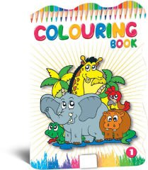 COLOURING BOOK BOYAMA KİTABI SETİ + 6lı Boyama Kalemi Hediyeli