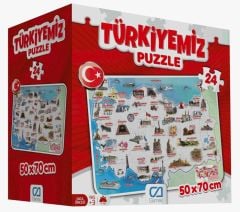 TÜRKİYEMİZ YER PUZZLE 24 PARÇA