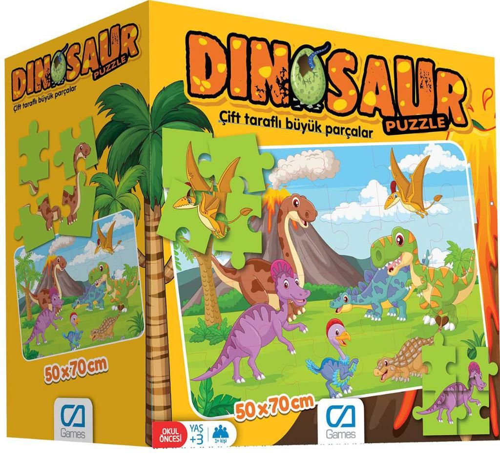 DİNAZORLAR YER PUZZLE 24 PARÇA