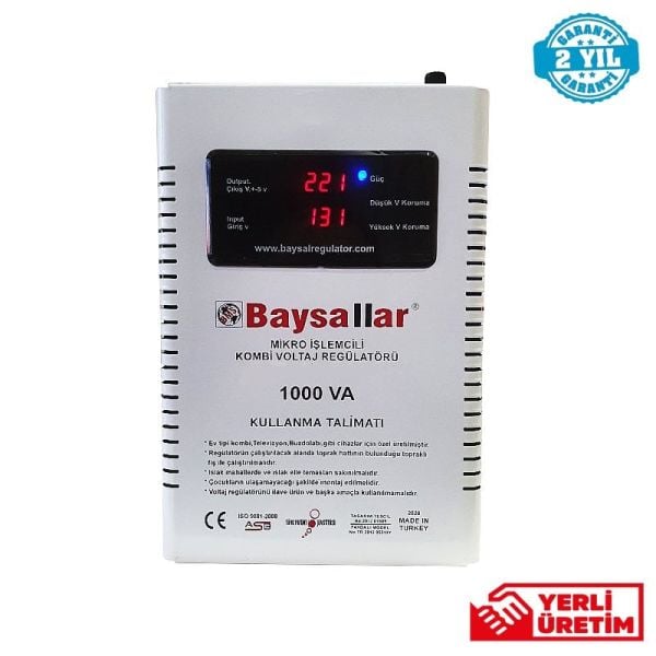 Baysallar 1000 VA Kombi Regülatörü Mikro İşlemcili
