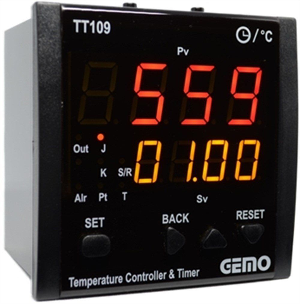 Gemo TT109-230VAC-R-S Sıcaklık Kontrol Cihazı (96x96)