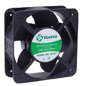 Çetinkaya V04 135 001 Fan 135*135*38 Rulmanlı 220Vac 212M3/H