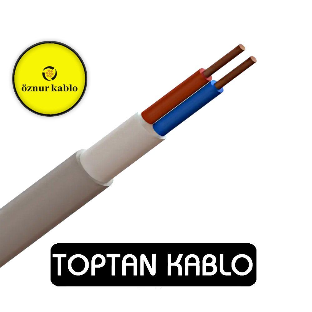 Öznur Kablo 2x1,5 mm Antigron NVV (NYM) 300/500 V