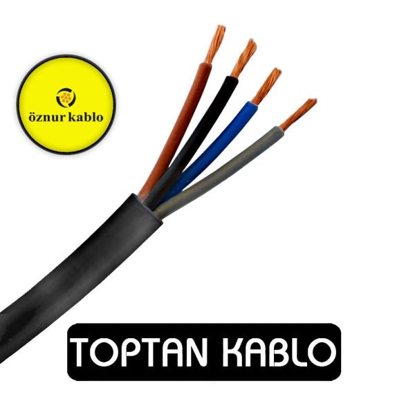 Öznur Kablo 4x0,75 mm TTR H05VV-F NYMHY 300/500 V 100 Metre