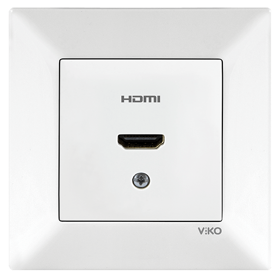 Viko Karre HDMI Bağlantısı için Konnektör Beyaz