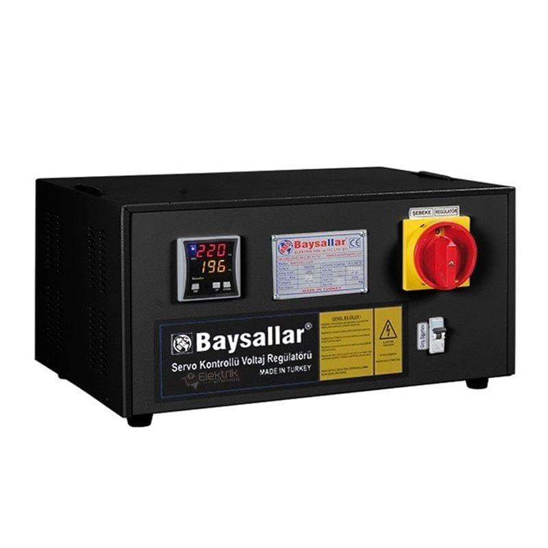 Baysallar 15 Kva Servo Regülatör Bakır Sargılı Monofaze