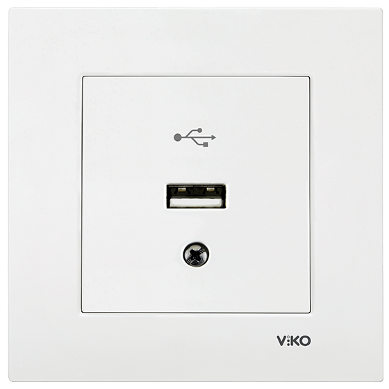 Viko Karre USB Konnektör Krem
