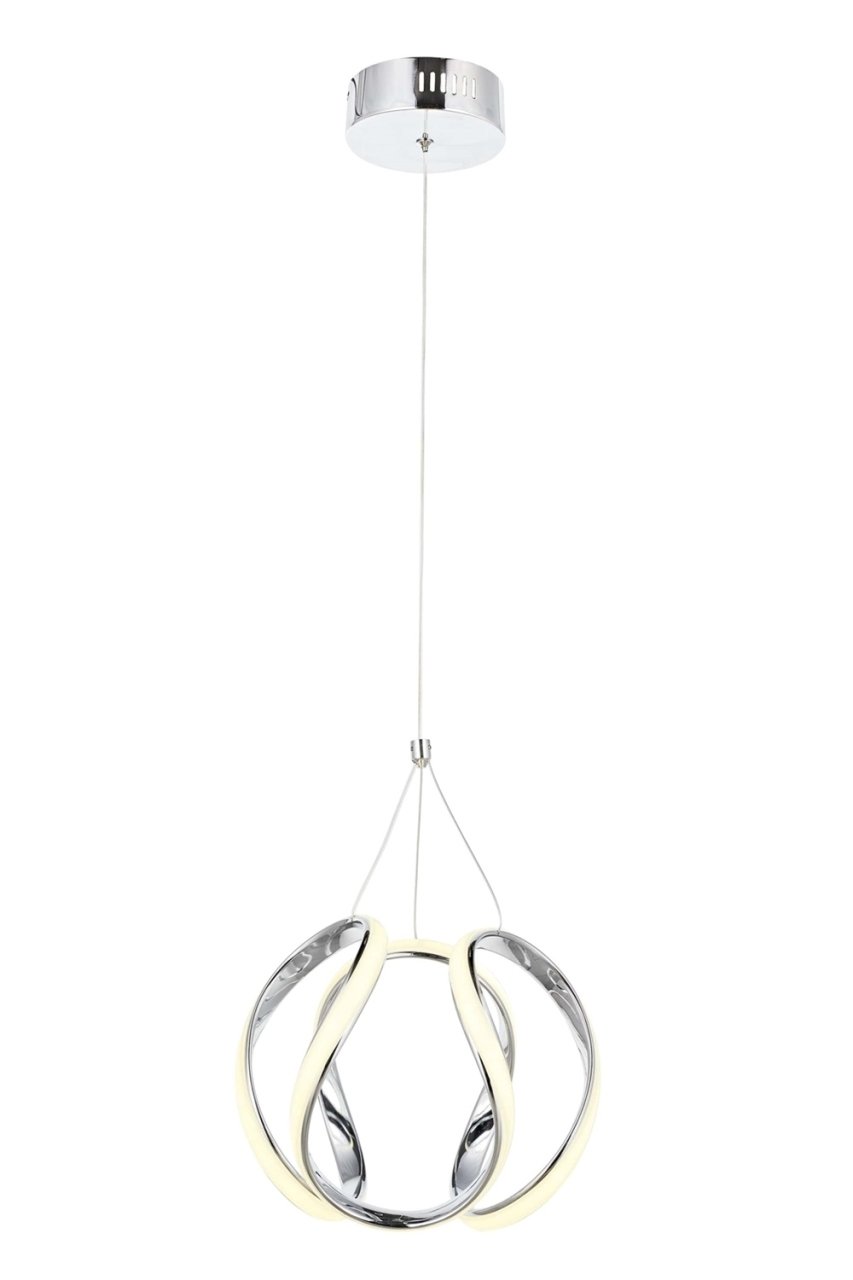 AVONNI AV-60335-KK Krom Kaplama Modern Avize LED Metal Pleksi 40cm