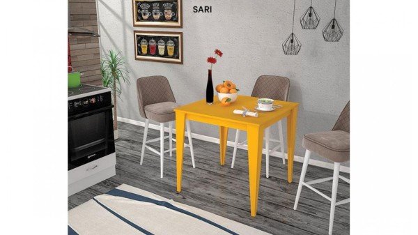 New Mutfak Masası 70*70 cm - Beyaz