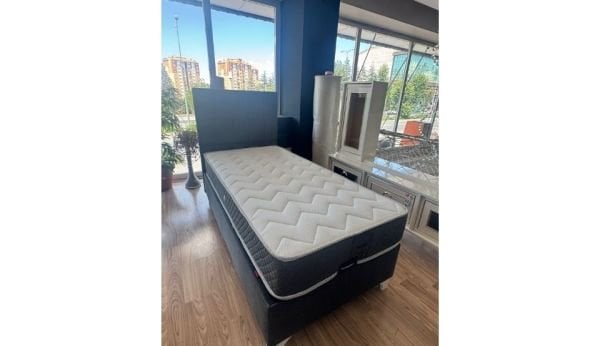 Paris Tek Kişilik Yatak Baza Başlık Set