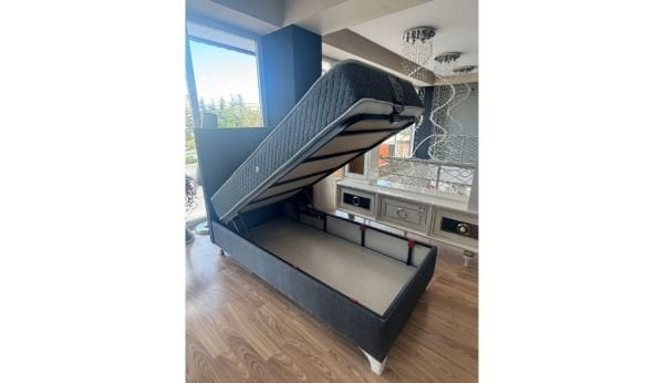 Paris Tek Kişilik Yatak Baza Başlık Set