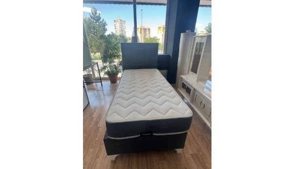 Paris Tek Kişilik Yatak Baza Başlık Set