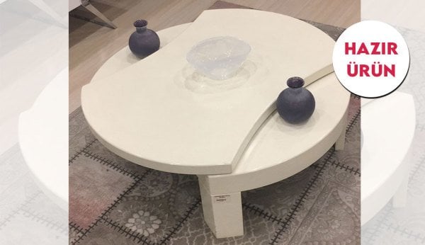 Teşhir Dönerli Orta Sehpa