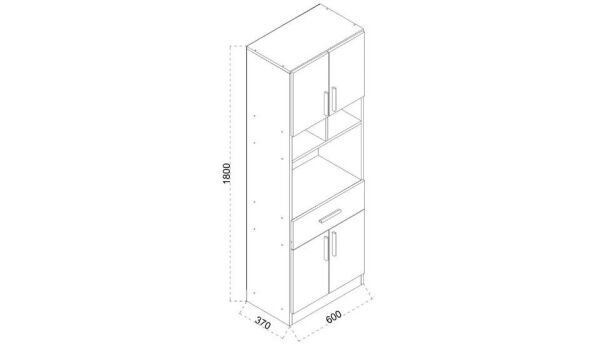 En6 Çok Amaçlı Mutfak Dolabı 610500