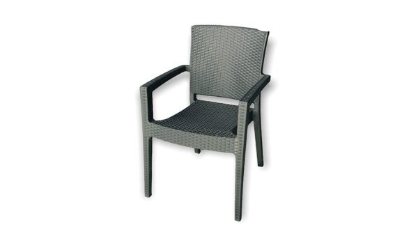 Teşhir Rattan Antrasit Masa Takımı