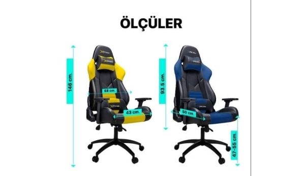 XPrime King Oyuncu Koltuğu Mavi