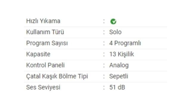 Altus Al 434 A Bulaşık Makinesi