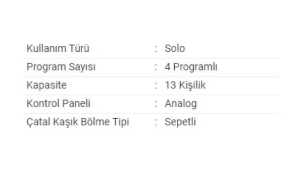 Altus Al 434 AS Bulaşık Makinesi