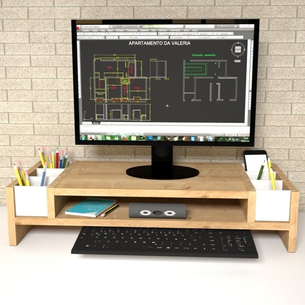 Emkawood Funny Safir Monitör Yükseltici Laptop Standı