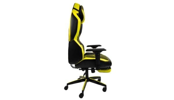 XPrime Tyler Oyuncu Koltuğu Hybrid Kumaş 4D Kolçak Ayak Uzatmalı Sarı