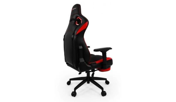 XPrime Over Pro Oyuncu Koltuğu Hybrid Kumaş 4D Kolçak  Kırmızı