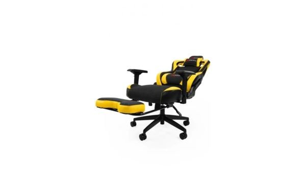 XPrime Over Pro Oyuncu Koltuğu Hybrid Kumaş 4D Kolçak  Sarı