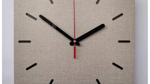 Özel Seri Minimalist Ahşap Kare Duvar Saati