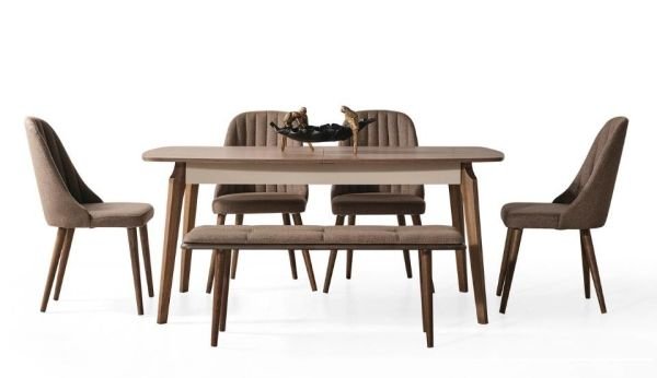 B. Tosko Beyaz Yemek Odası Bench