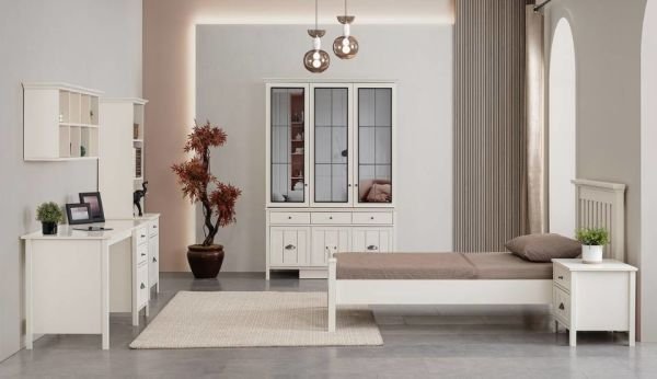 Gize Genç Odası 100*200 Başlık ve Bazalı Karyola