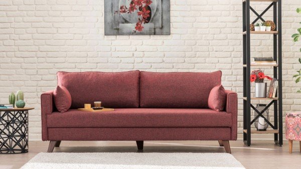 Bella Soft Yataklı Üçlü Koltuk Gri