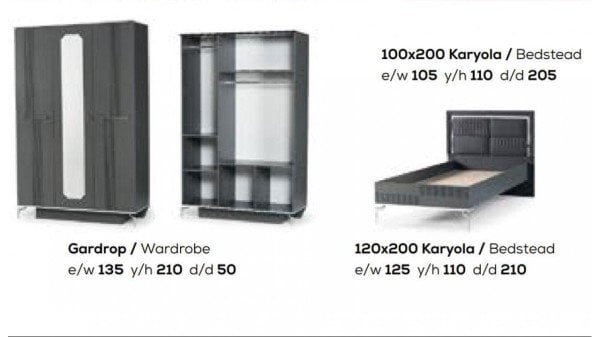 Gözde Genç Odası 100*200 Baza