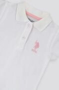 U.S. Polo Assn Creamy İntensity Beyaz Bebek Tshirt Şort Takım USB1247