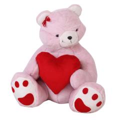 Utangaç Aşık Ayı Pembe Peluş 70 cm