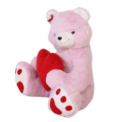 Utangaç Aşık Ayı Pembe Peluş 70 cm