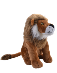 Oturan Aslan Kahve Peluş 50 cm